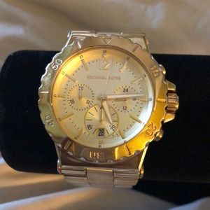 Large Gold Tone Michael Kors watch